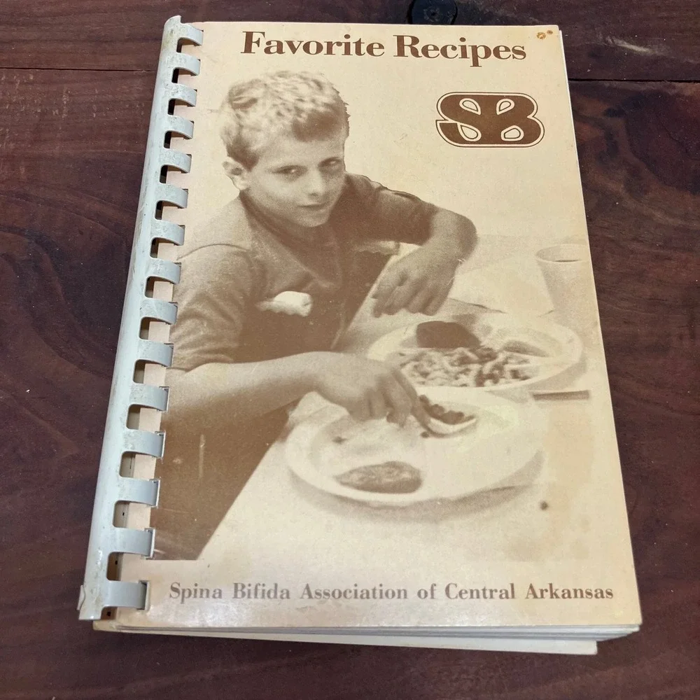 Favorite Recipes Spina Bifida Assoc Central Arkansas Vintage Cookbook Spiral